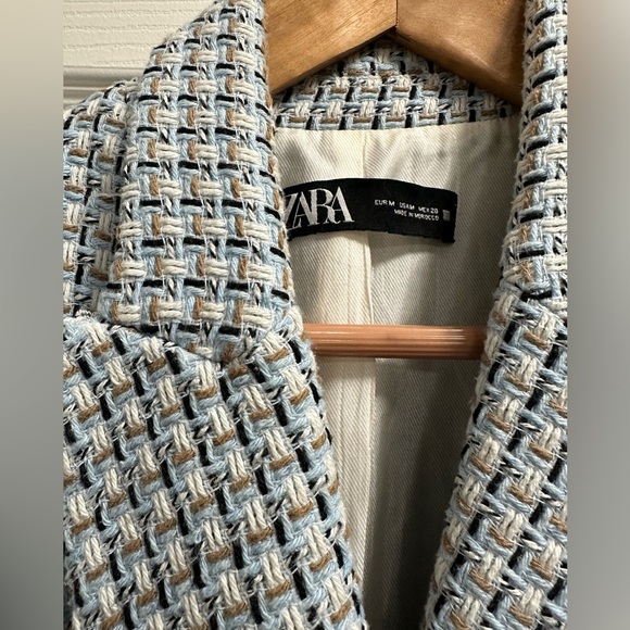 Zara Tweed Double Breasted Blazer - Picture 7 of 7
